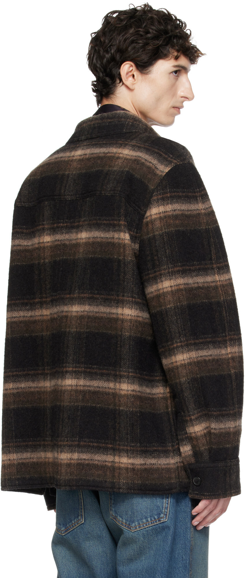 Isabel Marant Black & Beige Kervon Jacket