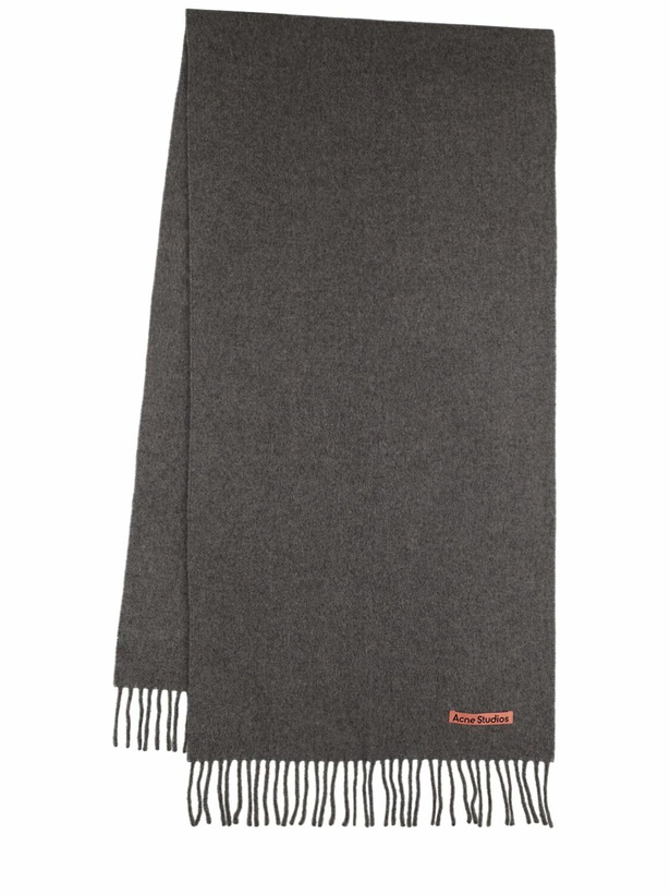 Photo: ACNE STUDIOS Wool Logo Scarf