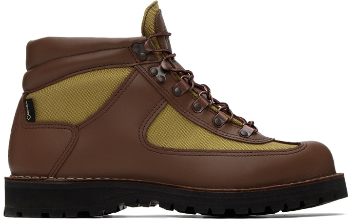 Photo: Danner Brown & Yellow Feather Light Boots