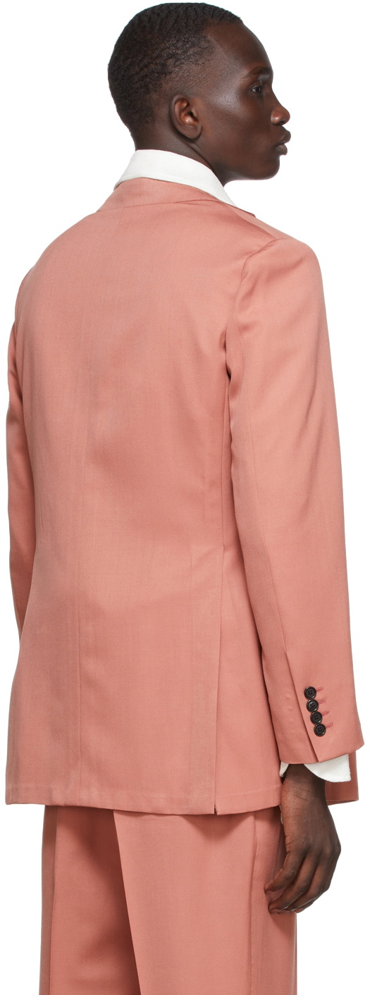 Factor's SSENSE Exclusive Red Gabardine Single Breasted Jacket