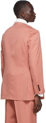 Factor's SSENSE Exclusive Red Gabardine Single Breasted Jacket