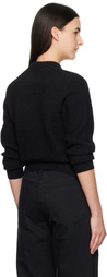 alexanderwang.t Black LS Relaxed Crewneck Sweatshirt