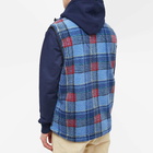 Canada Goose Men's & NBA Collection with UNION Legion Fleece Vest in Legacy Tartan Blue