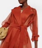 Max Mara - Rauche silk organza trench coat