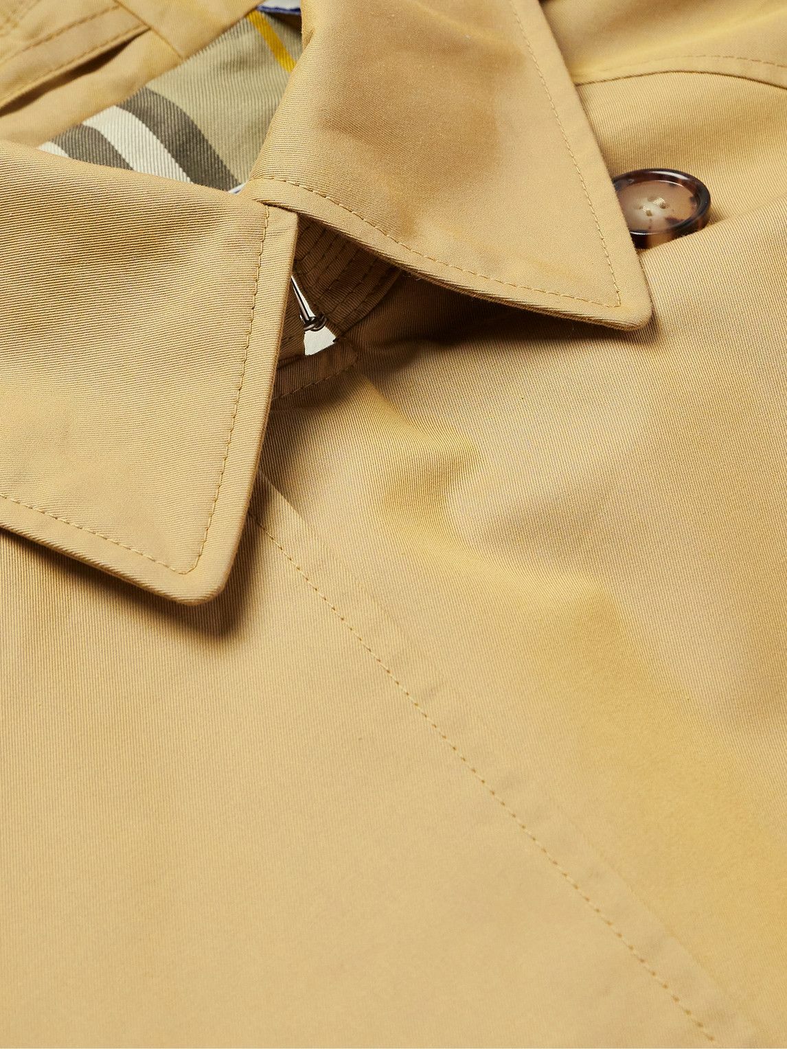 Burberry - Iridescent Cotton-Gabardine Trench Coat - Brown Burberry