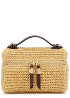 Tory Burch Slim Romy Raffia top Handle bag - Natural - One Size