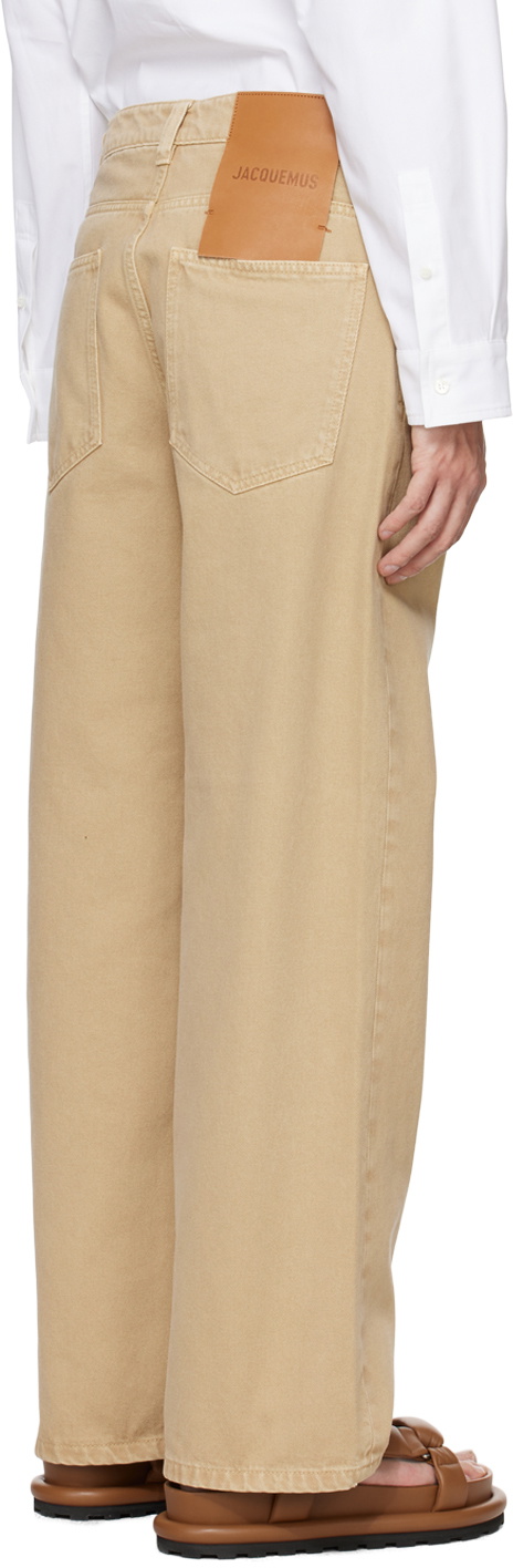 JACQUEMUS Beige Les Classiques 'Le de-Nîmes Large' Jeans