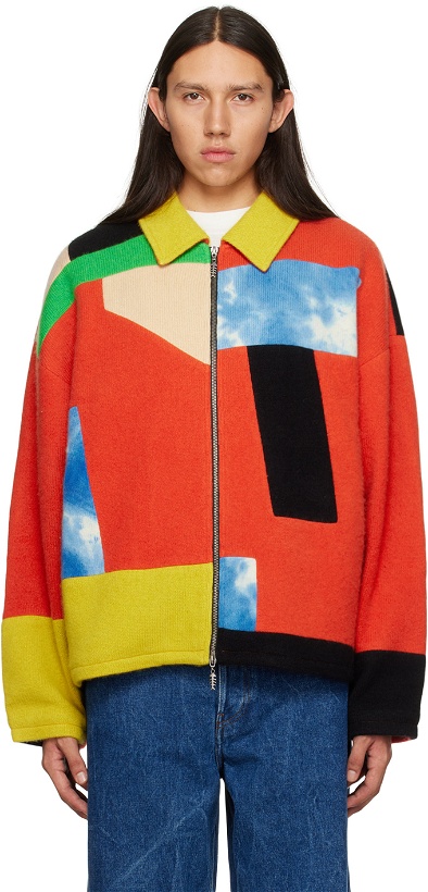 Photo: The Elder Statesman SSENSE XX Multicolor Patchwork Cashmere Jacket