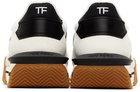 TOM FORD White & Black James Sneakers