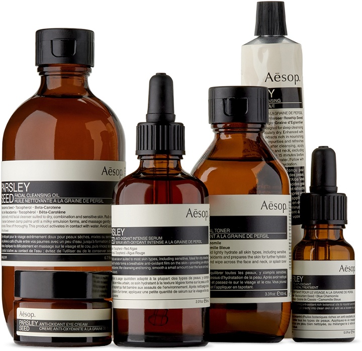 Photo: Aesop Parsley Seed Extended Anti-Oxidant Skin Care Kit