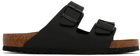 Birkenstock Black Regular Arizona Soft Footbed Sandals