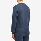 Maison Kitsuné Men's Chillax Fox Patch Crew Sweat in Ink Blue