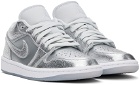 Nike Jordan Silver Air Jordan 1 Low Sneakers