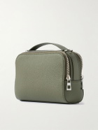 LOEWE - Logo-Debossed Full-Grain Leather Messenger Bag