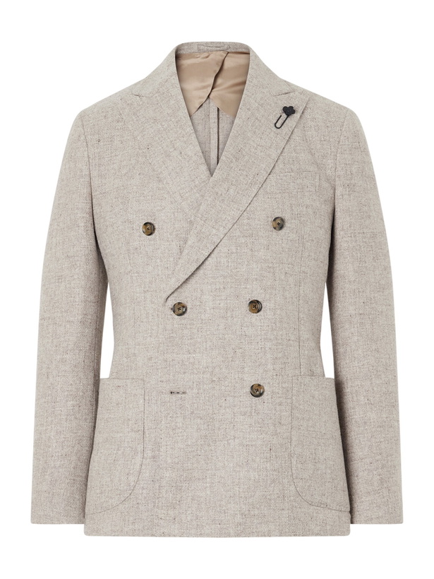 Photo: Lardini - Wool Canvas Blazer - Neutrals