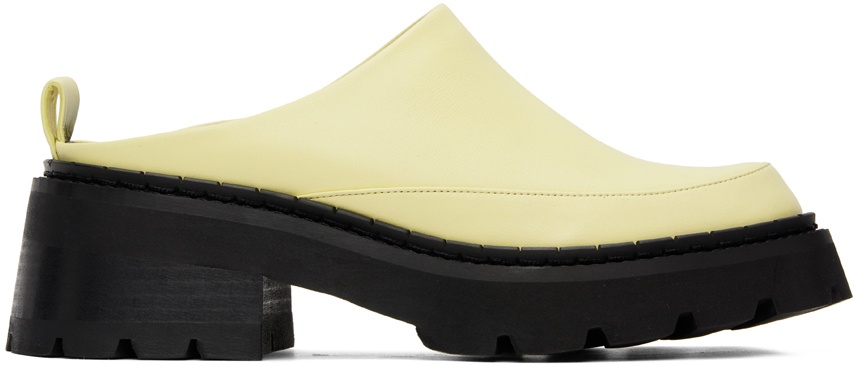 Photo: BY FAR SSENSE Exclusive Yellow Reyna Loafers