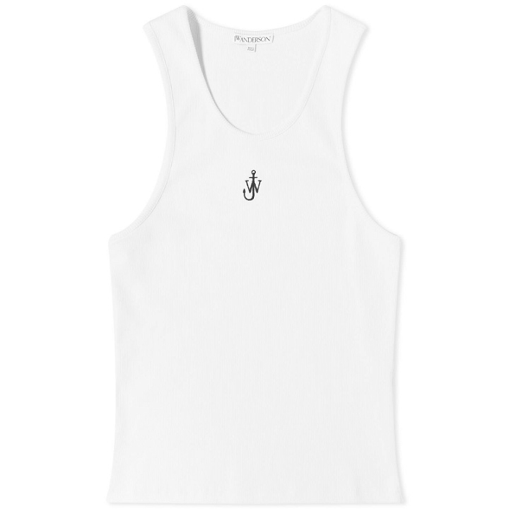 Photo: JW Anderson Women's Anchor Embroidery Tank Vest in White