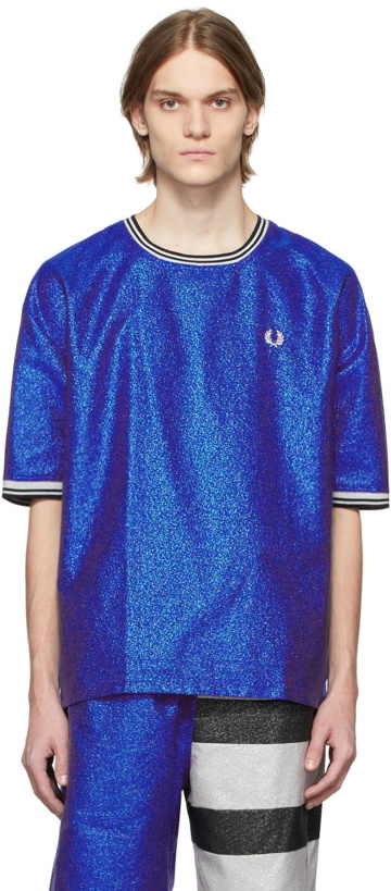Photo: Charles Jeffrey Loverboy Blue Fred Perry Edition T-Shirt