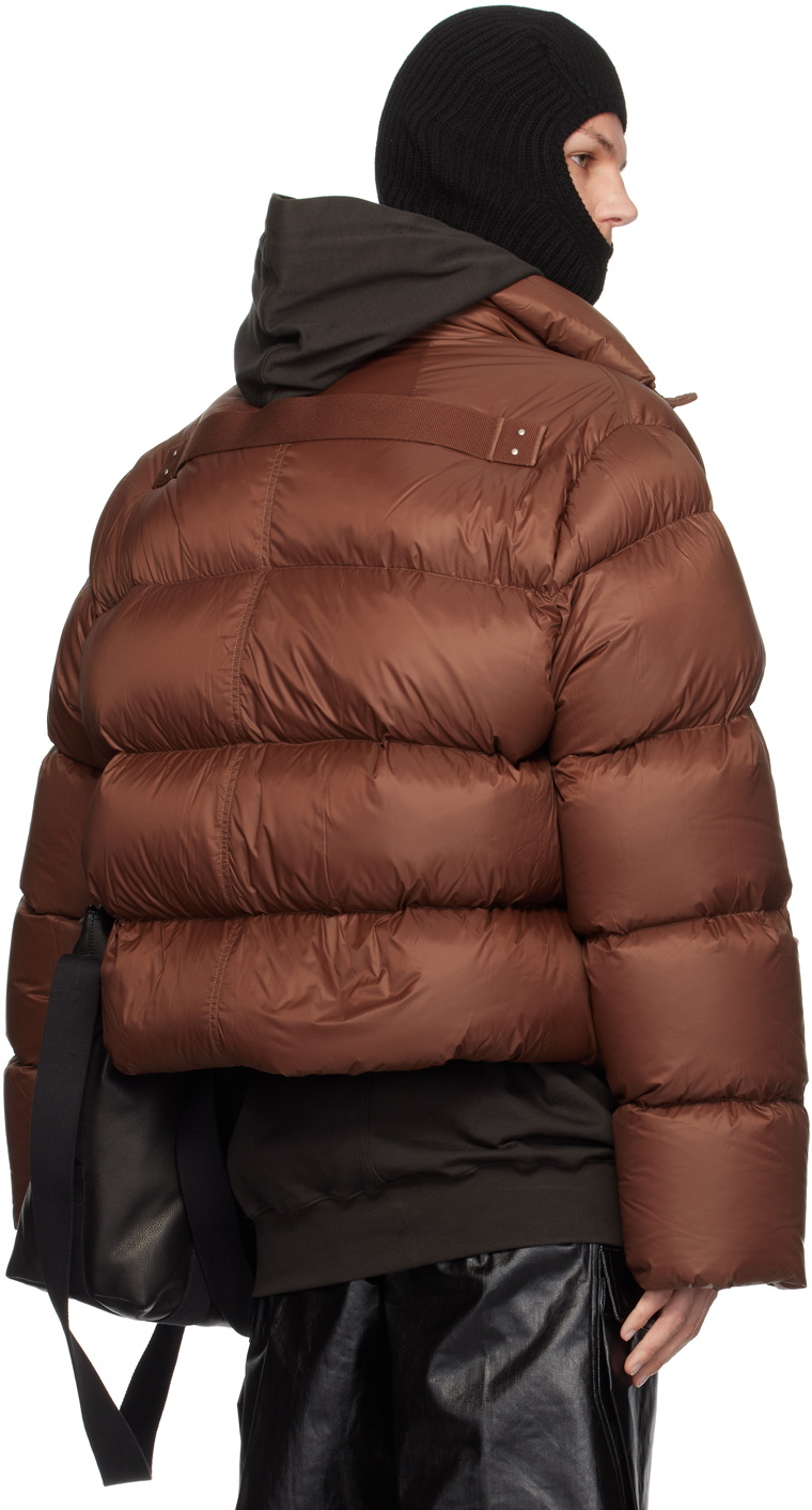 Rick Owens Brown Turtle Down Jacket Rick Owens