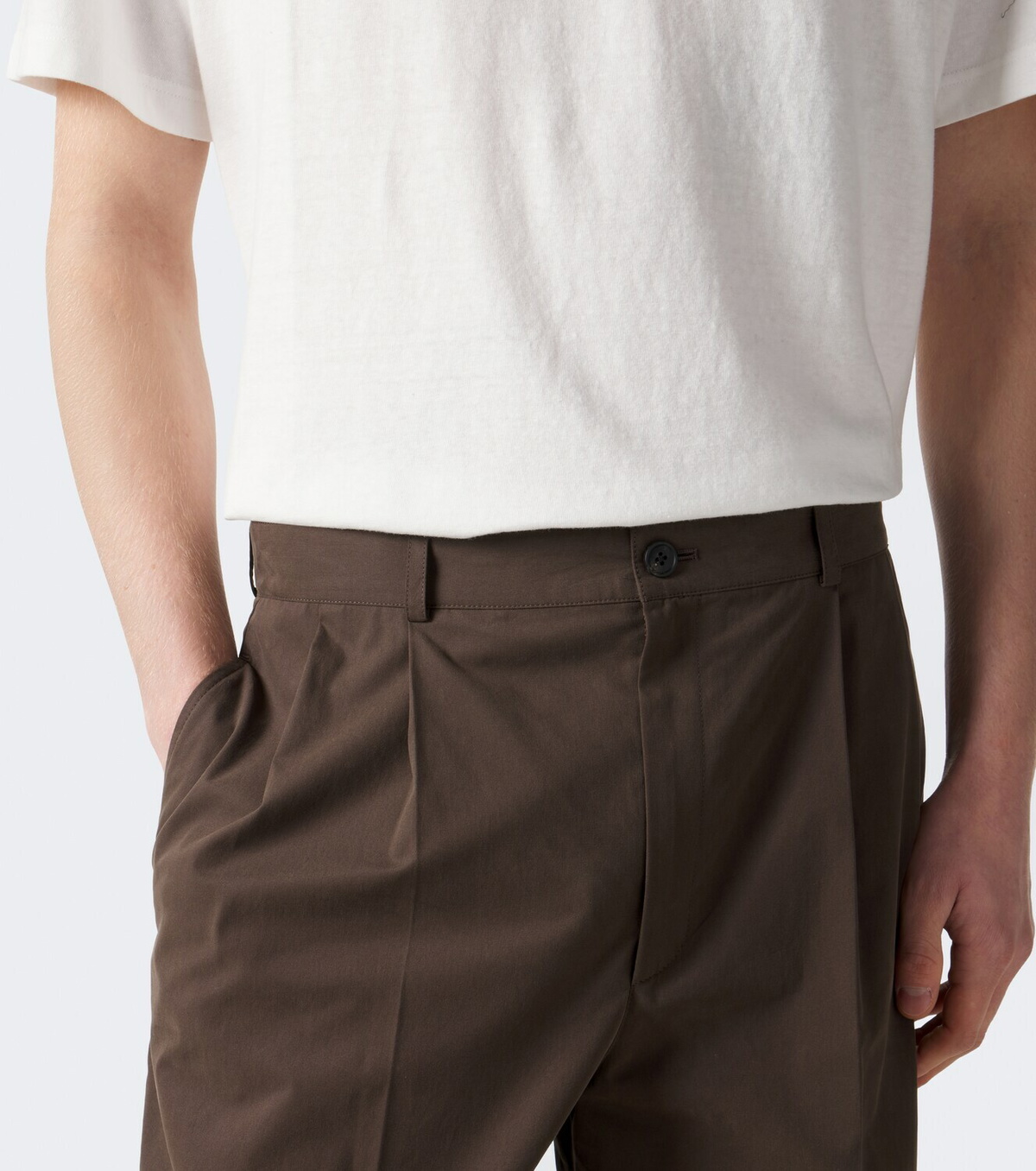 The Row Nesper cotton canvas straight pants