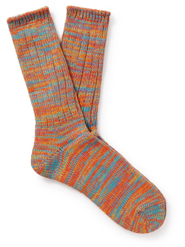 Photo: Anonymous ism - Ribbed Cotton-Blend Socks