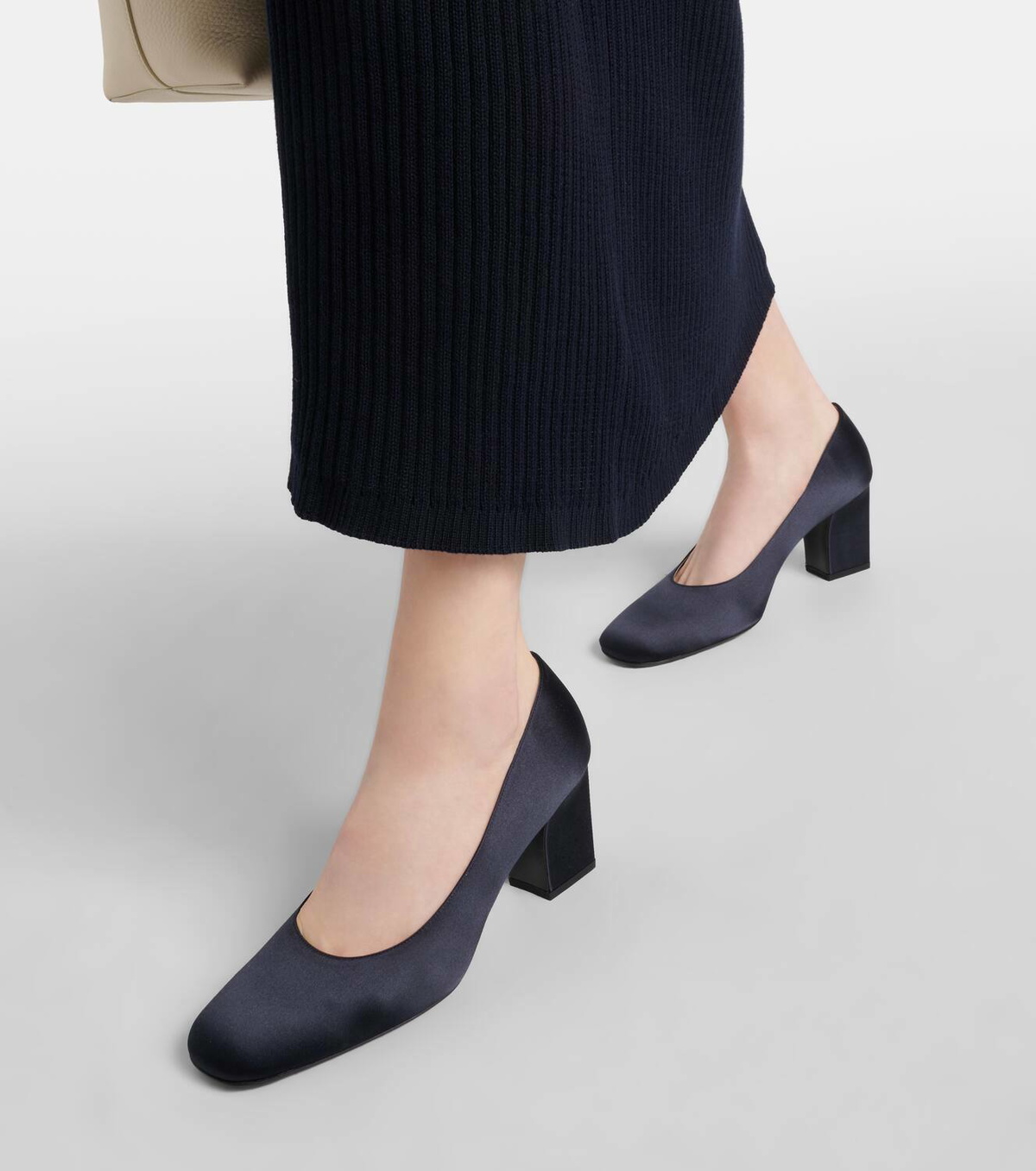 The Row Fiore satin pumps The Row