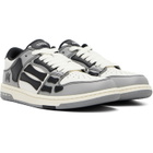 AMIRI Gray & White Varsity Skel-Top Low Sneakers
