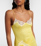 Christopher Esber Cami lace-trimmed ribbed-knit cocktail dress