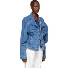 Y/Project Blue Double Front Denim Jacket