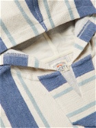 Faherty - Biarritz Striped Cotton Hoodie - Blue