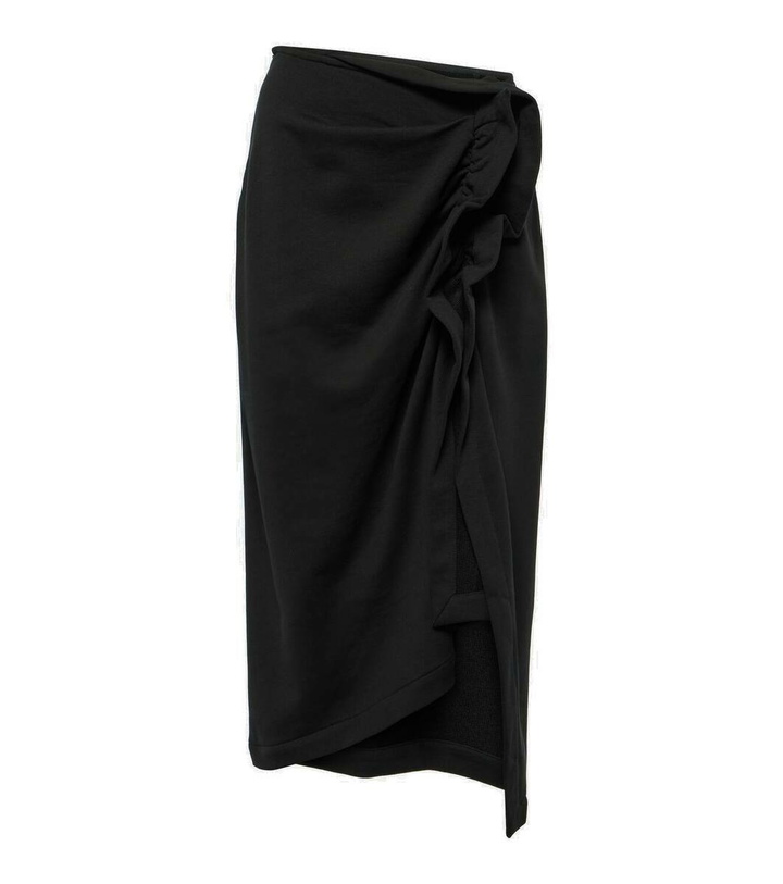 Photo: Dries Van Noten Gathered cotton midi skirt