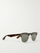 Brunello Cucinelli - Oliver Peoples Capannelle D-Frame Tortoiseshell Acetate Sunglasses