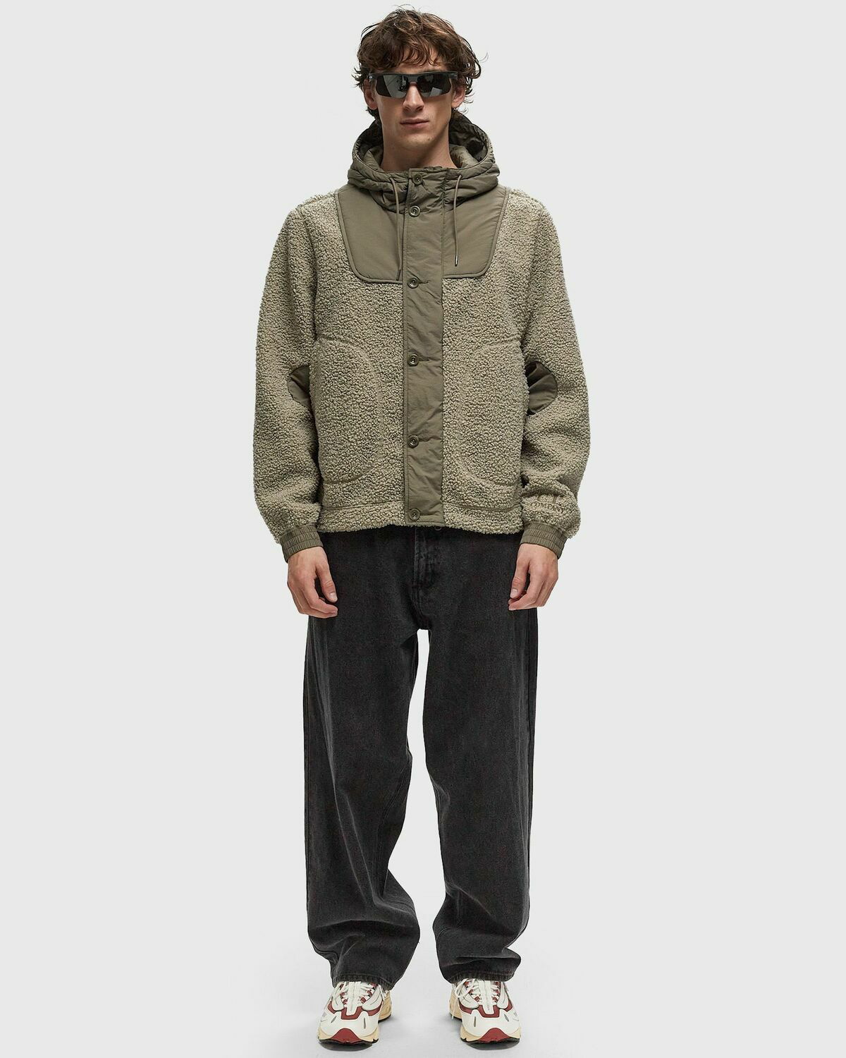 C.P. Company Outerwear Medium Jacket In Polar Shell Beige