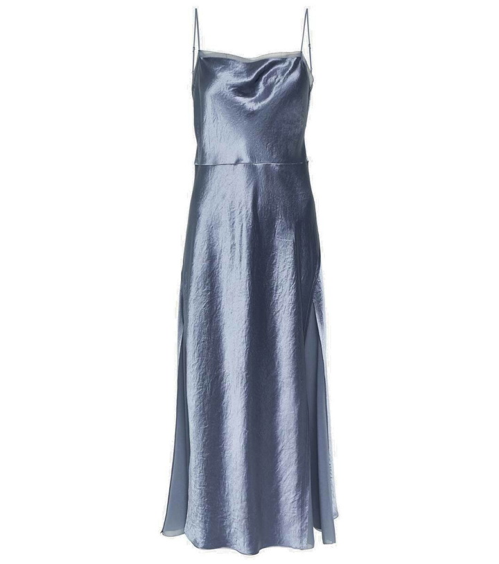 Photo: Vince Satin and organza slip dress