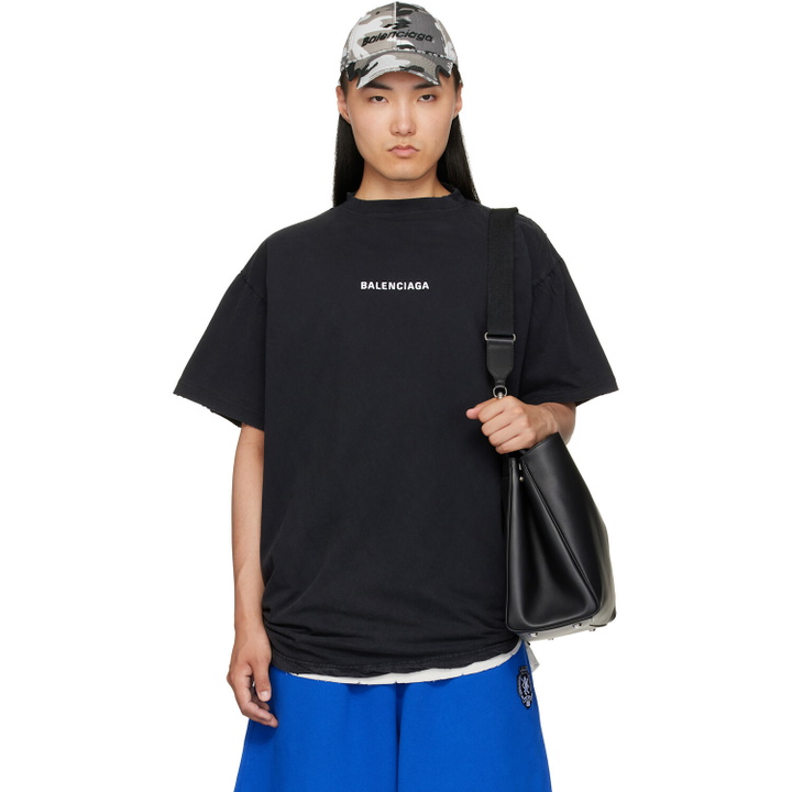 Photo: Balenciaga Black Double T-Shirt
