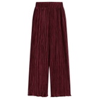 4th & Reckless Women's Plisse Trousers in Burgundy