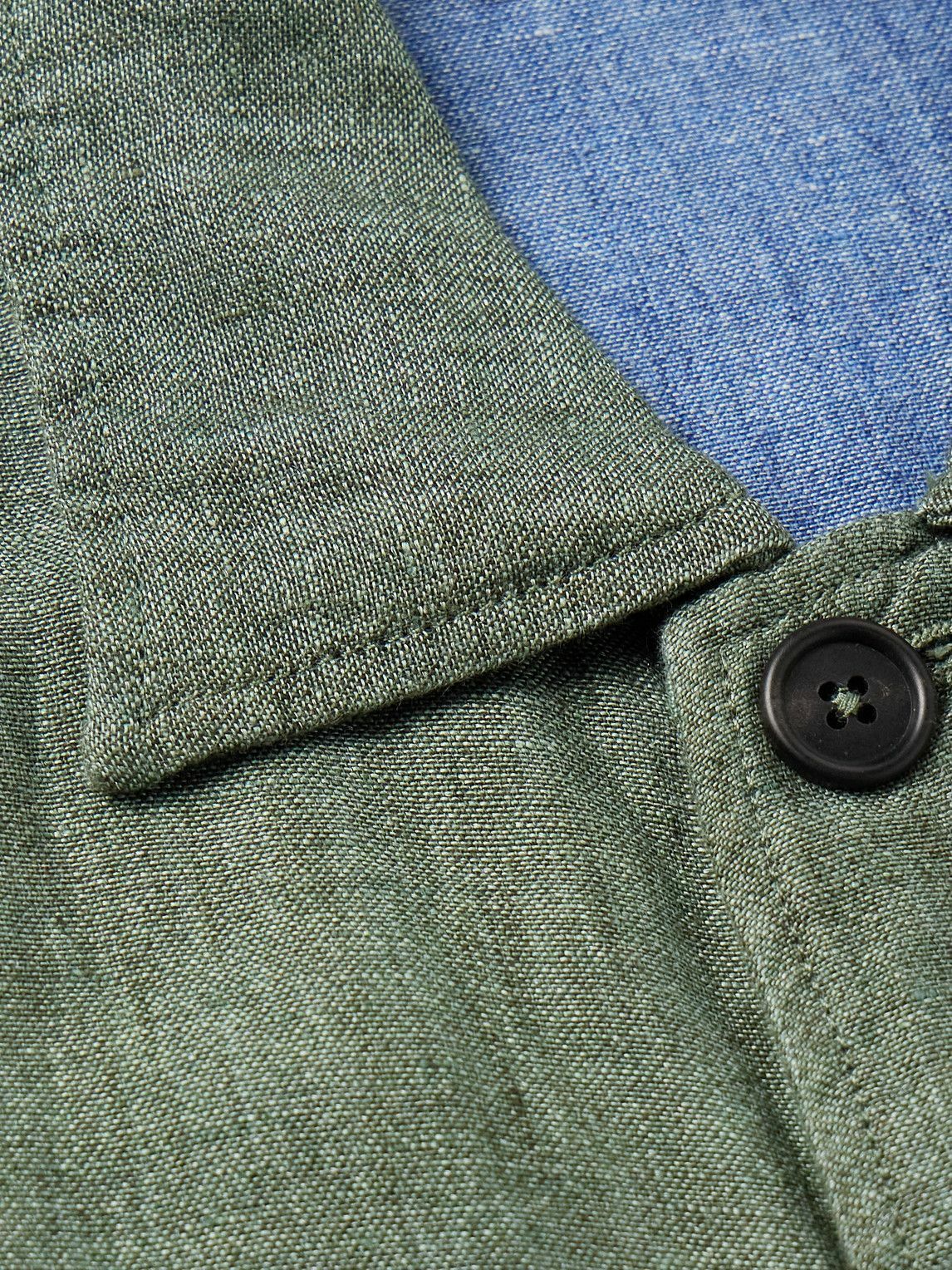 Sid Mashburn - Linen and Silk-Blend Chore Jacket - Green