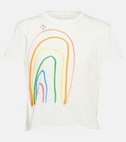 The Row - Rainbow cotton cropped T-shirt