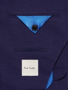 Paul Smith - Double-Breasted Wool and Linen-Blend Blazer - Blue