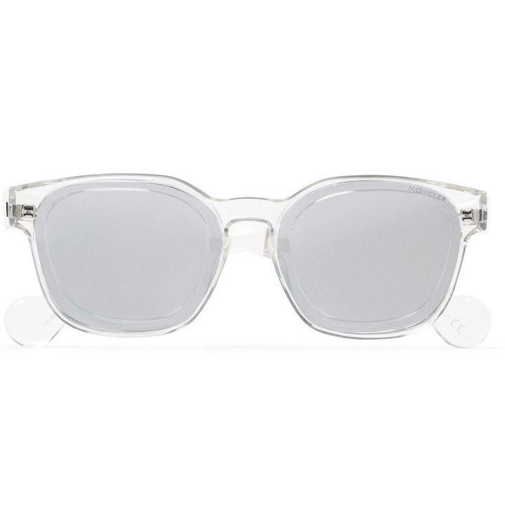 Photo: Moncler - Square-Frame Acetate Sunglasses - Men - Silver