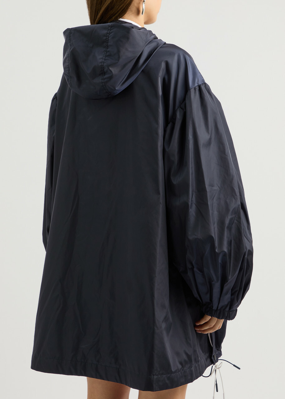 Parka Collection Simone Rocha Simone Rocha Hooded Nylon Parka Navy Simone Rocha