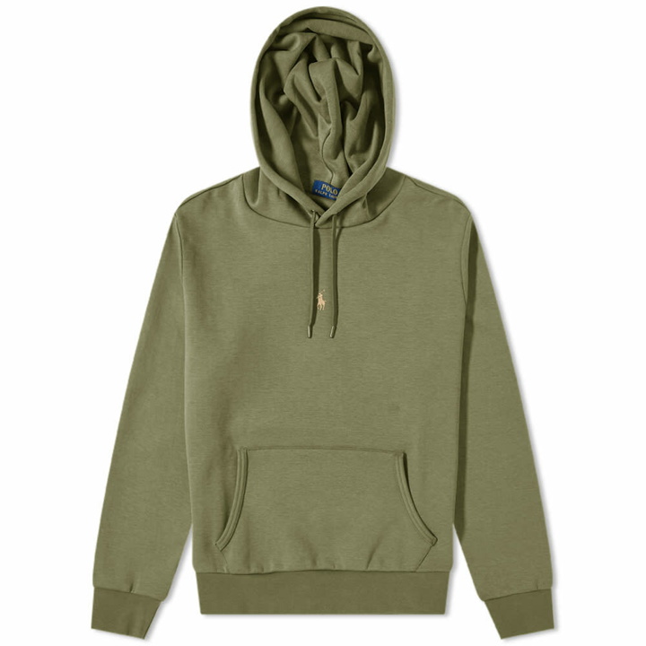 Photo: Polo Ralph Lauren Men's Centre Logo Popover Hoody in Army Olive