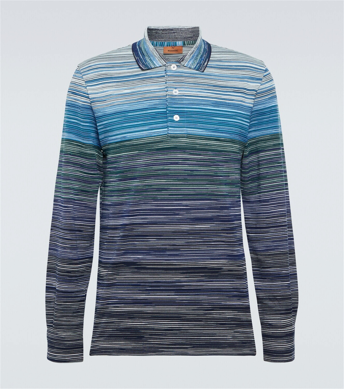 Missoni Space-dyed cotton piqué polo shirt