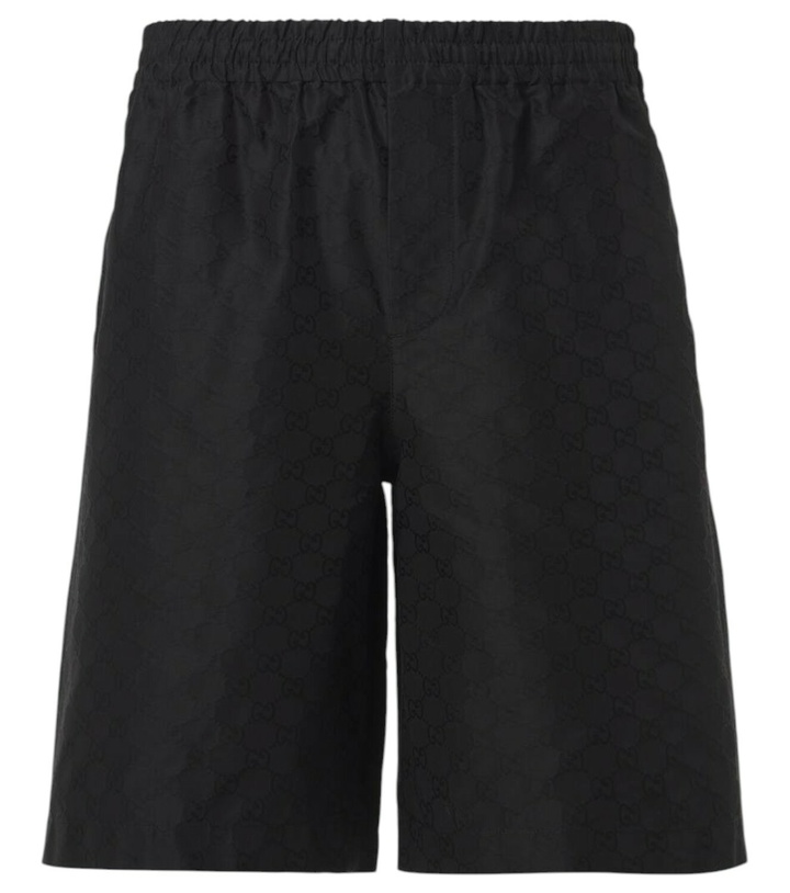 Photo: Gucci GG cotton and silk faille shorts