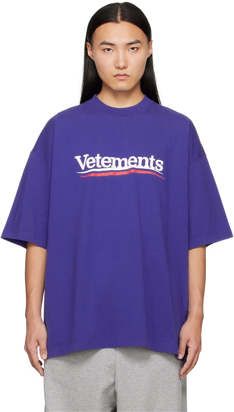 Photo: VETEMENTS Blue Campaign T-Shirt