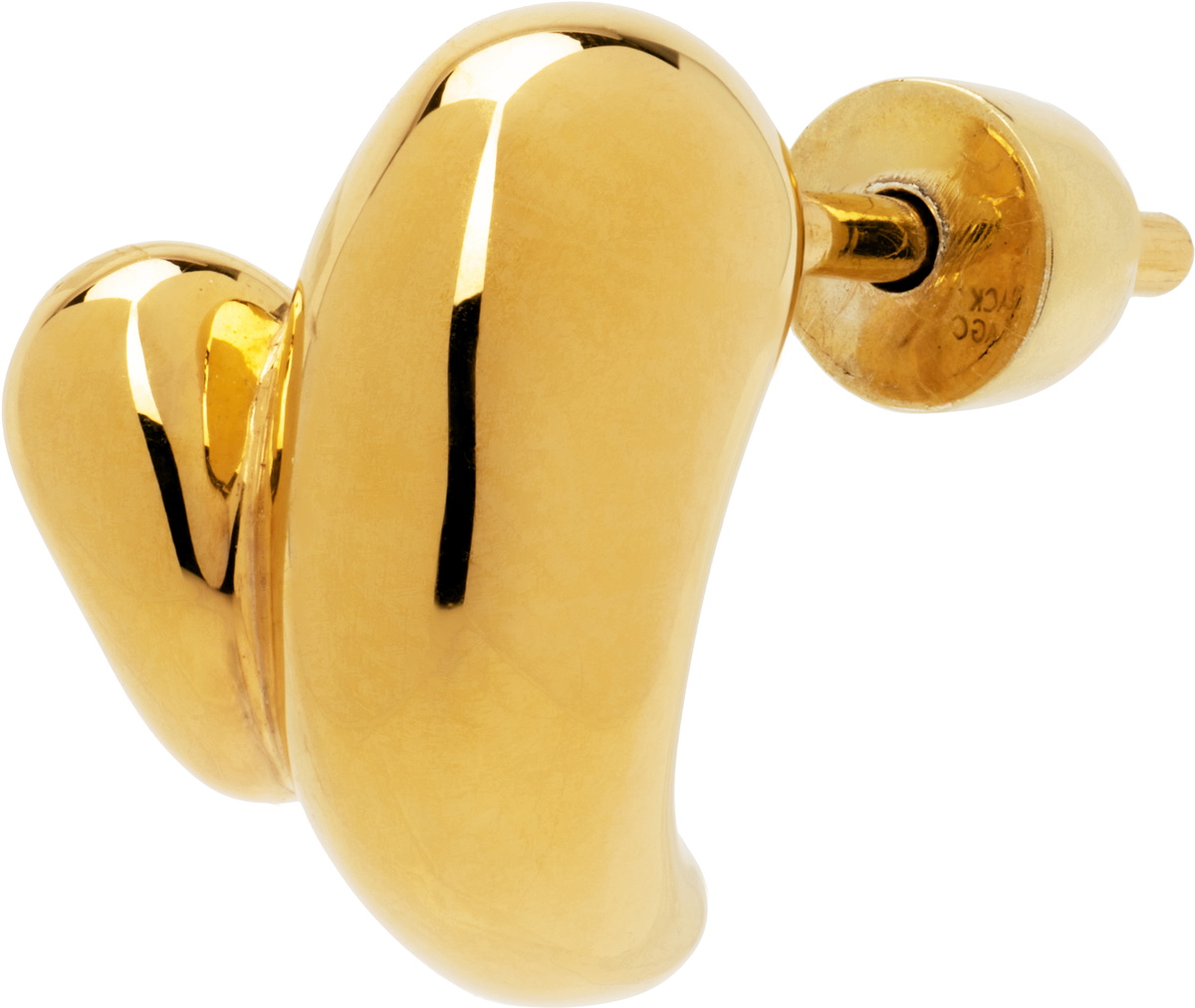 Maria Black Gold Sagene Trail Stud Single Earring