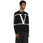 Valentino Black VLogo Sweater