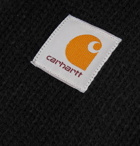 CARHARTT WIP - Logo-Appliquéd Ribbed-Knit Storm Mask - Black