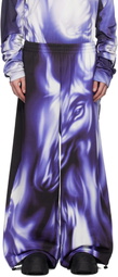 Gerrit Jacob Purple & White Printed Sweatpants