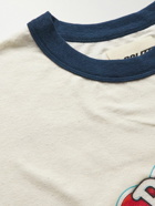 POLITE WORLDWIDE® - Logo-Print Hemp and Cotton-Blend Jersey T-Shirt - Neutrals
